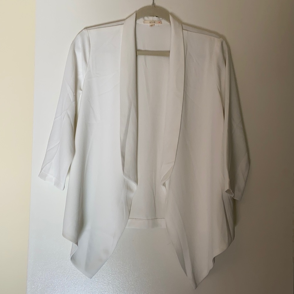 Nordstrom White Open-Front Jacket
